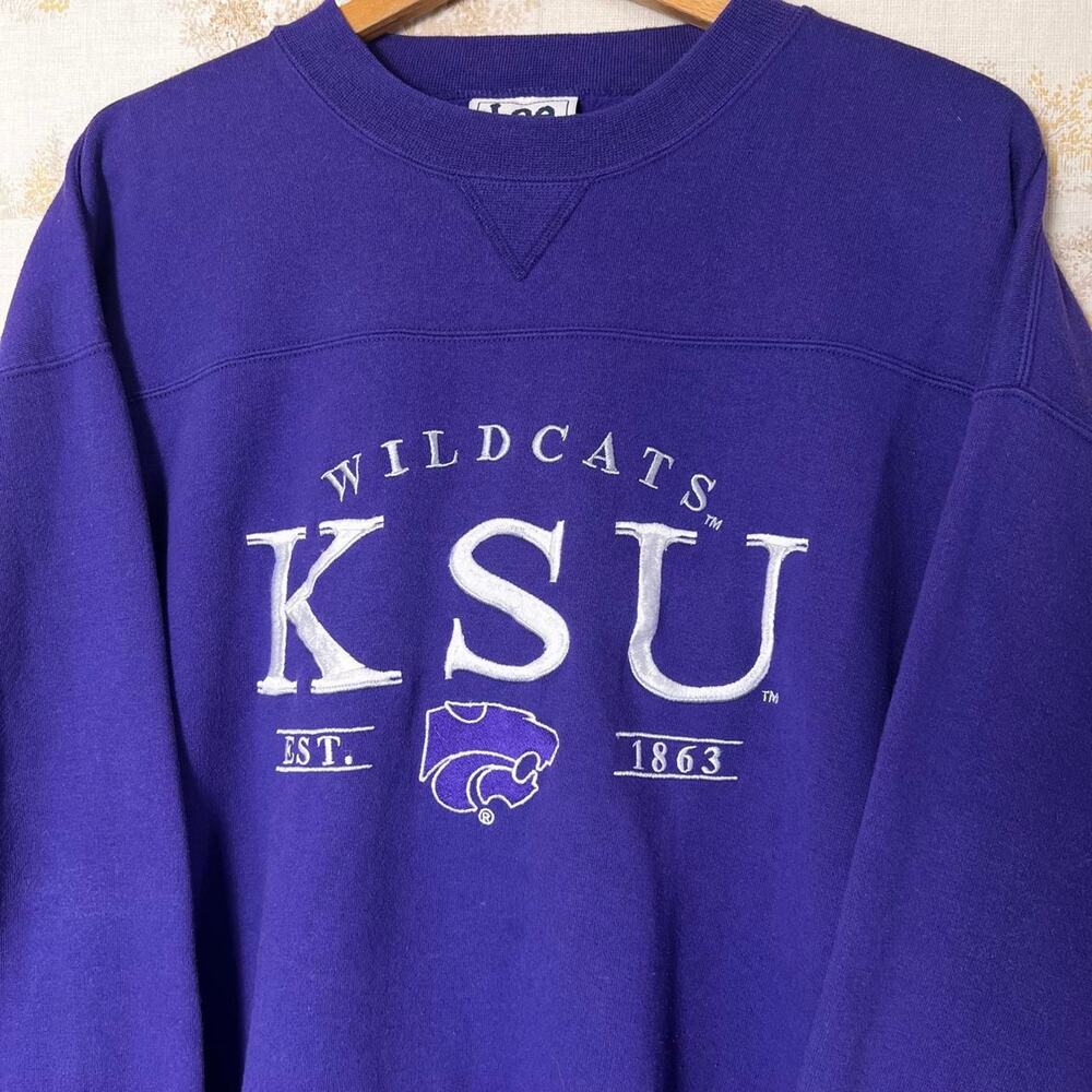 Vintage KSU Wildcats Crewneck | 90s Lee Sport | 2XL